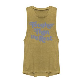 Juniors' Tougher Than The Rest Graphic Muscle Tank Top