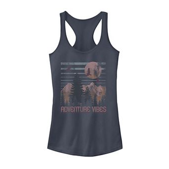 Juniors' Outdoor Adventure Vibes Horizon Graphic Tank Top