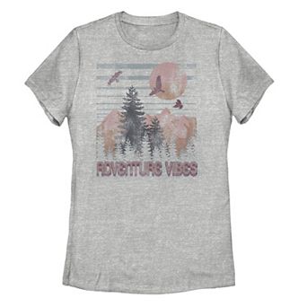 Juniors' Outdoor Adventure Vibes Horizon Graphic Tee