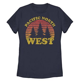 Juniors' Fifth Sun Pacific North West Silhouette Logo Graphic Tee