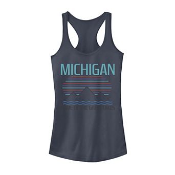 Juniors' Fifth Sun Michigan Home Of The Great Lakes Graphic Tank Top