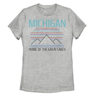 Juniors' Fifth Sun Michigan Home Of The Great Lakes Graphic Tee