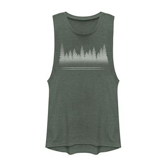 Juniors' Pacific Northwest Faded Silhouette Graphic Muscle Tank Top