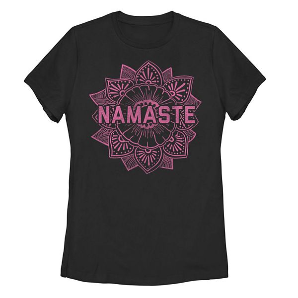 Juniors' Namaste Paisey Henna Flower Vintage Boho Graphic Tee