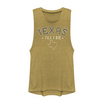 Juniors' California Till Death State Pride Vintage Graphic Muscle Tank Top