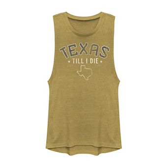 Juniors' California Till Death State Pride Vintage Graphic Muscle Tank Top