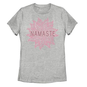 Juniors' Namaste Sun Yoga Workout Relaxation Graphic Tee