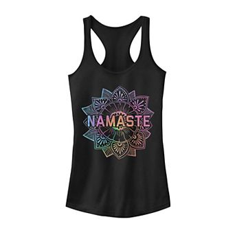 Juniors' Namaste Paisey Henna Flower Vintage Boho Graphic Tank Top