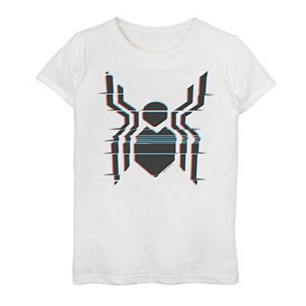 Girls 7-16 Marvel Spider-Man Far From Home Glitch Logo Tee