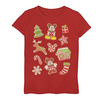 Girls 7-16 Disney Mickey & Minnie Gingerbread Cookies Tee