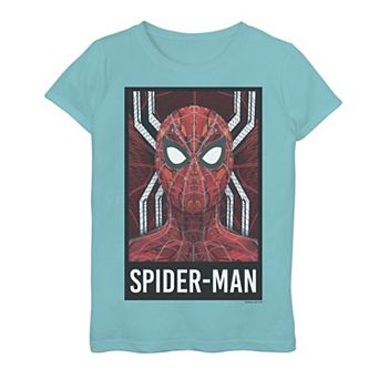 Girls 7-16 Marvel Spider-Man Far From Home Poster Design Tee