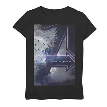Girls 7-16 Marvel Avengers Endgame Movie Poster Tee