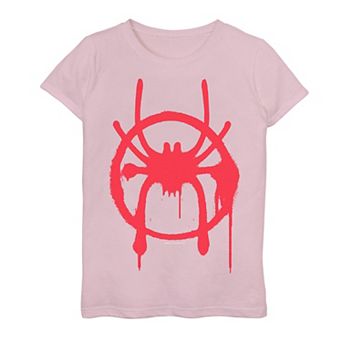 Girls 7-16 Marvel Spider-Man: Into The Spider-Verse Logo Tag Tee