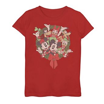 Girls 7-16 Disney Mickey Mouse & Friends Wreath Tee