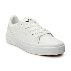 All white vans for boys online