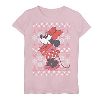 Disney's Minnie Mouse Girls 7-16 Ugly Sweater Tee