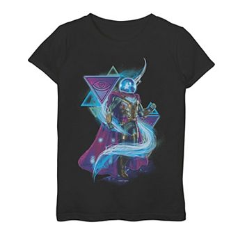 Girls 7-16 Marvel Spider-Man Far From Home Mysterio Abstract Tee