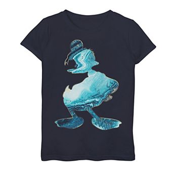Disney's Donald Duck Girls 7-16 Paint Pour Fill Tee