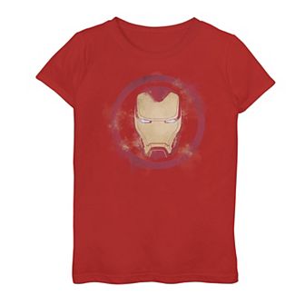 Girls 7-16 Marvel Avengers Endgame Iron Man Spray Paint Logo Tee