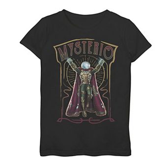 Girls 7-16 Marvel Spider-Man Far From Home Mysterio Retro Style Tee