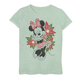Disney's Minnie Mouse Girls 7-16 Holiday Floral Graphic Tee