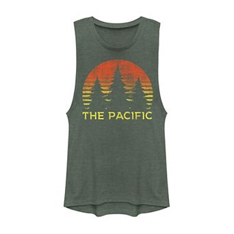 Juniors' The Pacific Sketch Muscle Tank Top