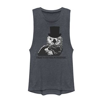 Juniors' That's Otter Nonesense Classy Otter Muscle Tank Top
