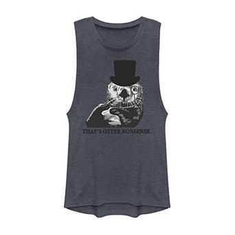 Juniors' That's Otter Nonesense Classy Otter Muscle Tank Top