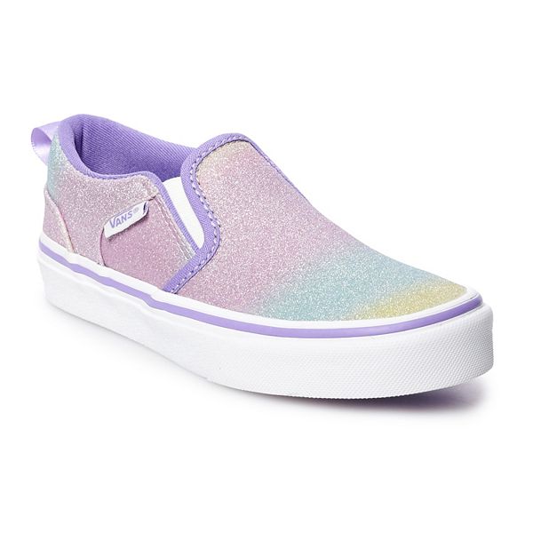 Girls vans shop slip on