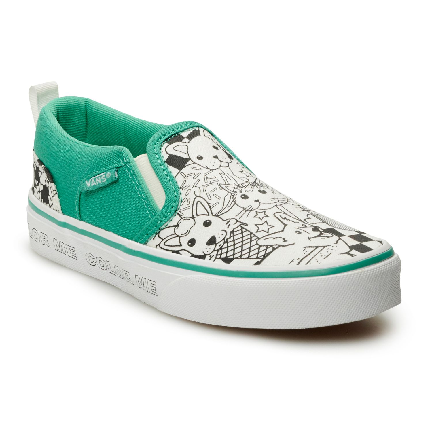 Vans® Asher Kids' Color Me Slip-on Shoes