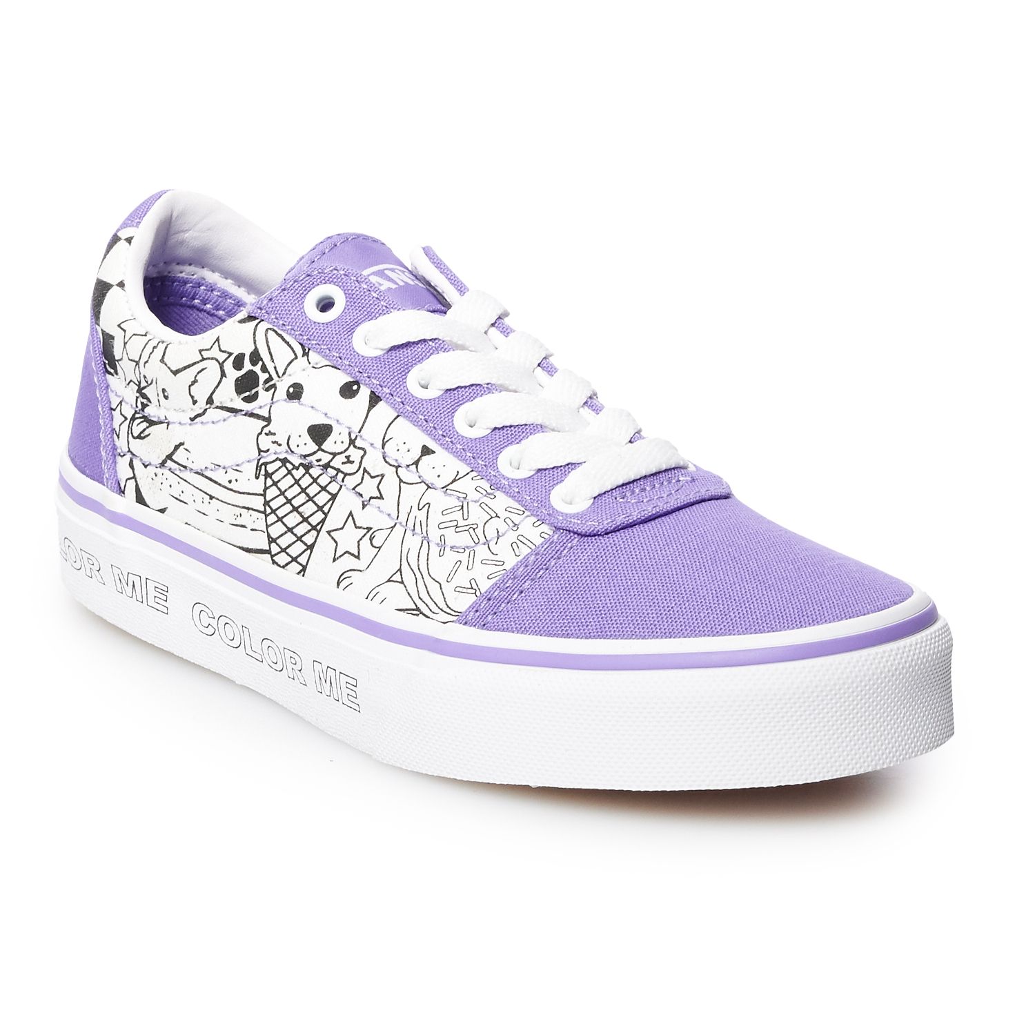 girls vans purple