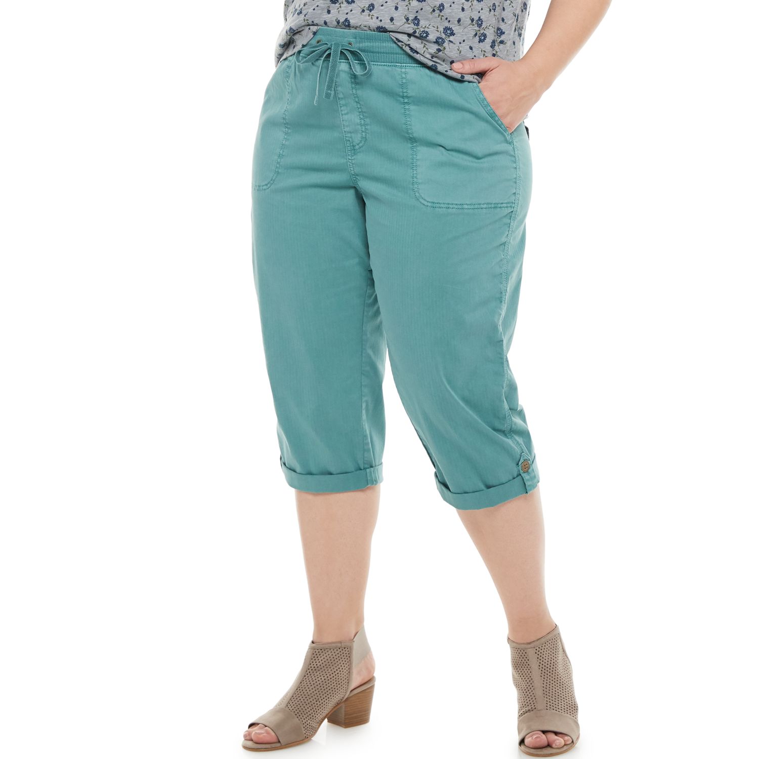 sonoma capris plus size