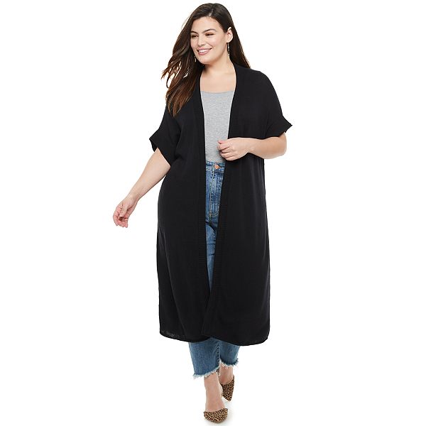 full length sweater duster