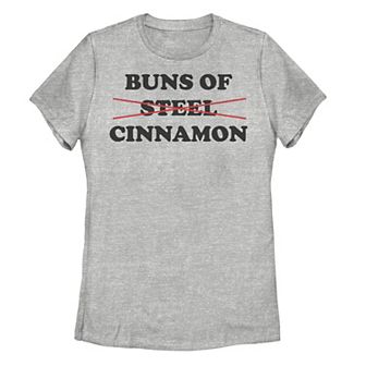 Juniors' Buns Of Cinnamon Graphic Tee