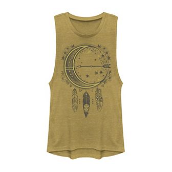 Juniors' Moon Arrow Dream Catcher Muscle Tank Top