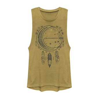 Juniors' Moon Arrow Dream Catcher Muscle Tank Top