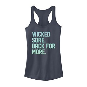 Juniors' Wicked Sore Back For More Aqua Gradient Tank Top