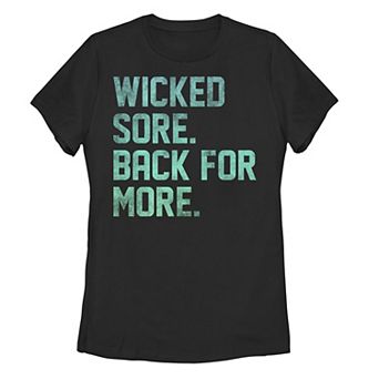 Juniors' Wicked Sore Back For More Aqua Gradient Tee