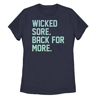 Juniors' Wicked Sore Back For More Aqua Gradient Tee