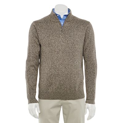 Men's Croft & Barrow® Extra Soft Quarter-Zip Sweater