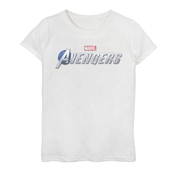 Girls 7-16 Marvel Avengers Silver Logo Graphic Tee