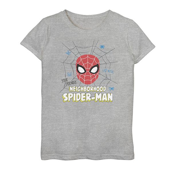 Girls 7-16 Marvel Spider-Man Your Friendly Neighborhood Spider-Man Graphic  Tee