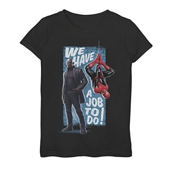 Girls 7-16 Marvel Spider-Man Far From Home "We Have A Job To Do" Graphic Tee