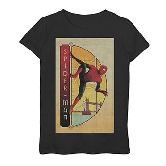 Girls 7-16 Marvel Spider-Man Far From Home Spider-Man Vintage Poster Graphic Tee