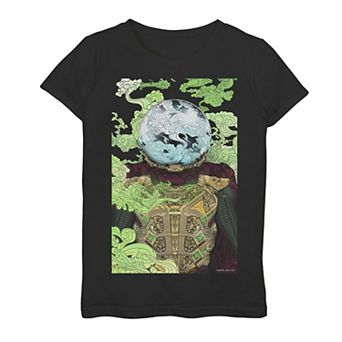 Girls 7-16 Marvel Spider-Man Far From Home Mysterio Poster Graphic Tee