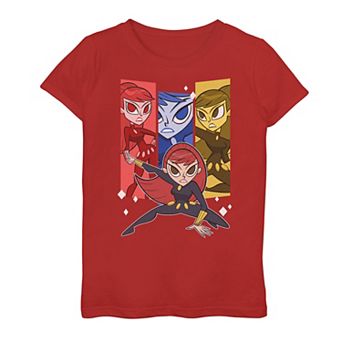 Girls 7-16 Marvel Black Widow Action Panels Graphic Tee