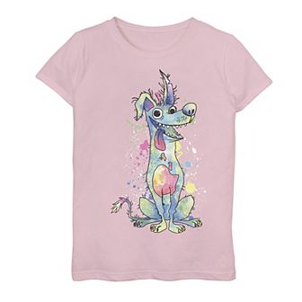 Disney / Pixar's Coco Dante Girls 7-16 Watercolor Graphic Tee