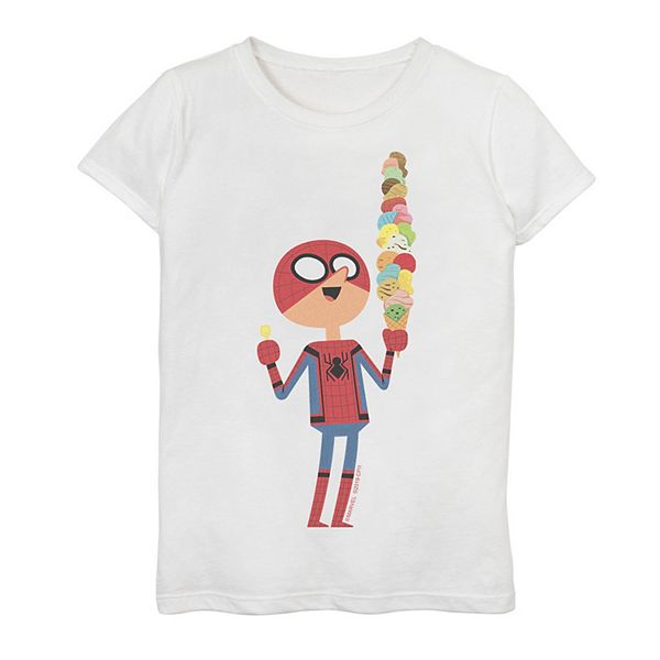 Girls 7-16 Marvel Spider-Man Far From Home Ice Cream Cone Graphic Tee