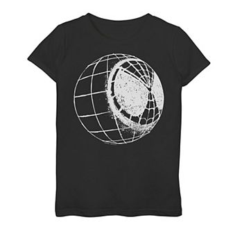 Girls 7-16 Marvel Spider-Man Far From Home Mask Stencil Graphic Tee