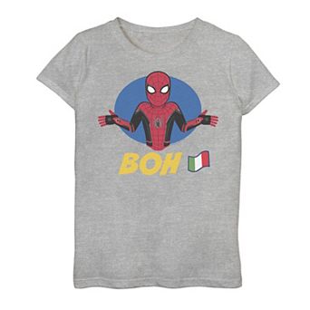 Girls 7-16 Marvel Spider-Man Far From Home BOH French Flag Graphic Tee